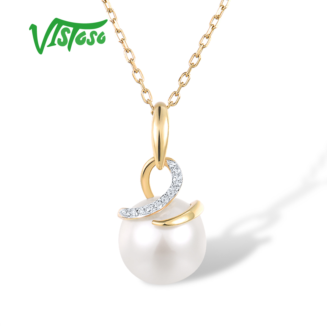 VISTOSO Genuine 9K 375 Yellow  - Pearl Trim Chain recension och pris