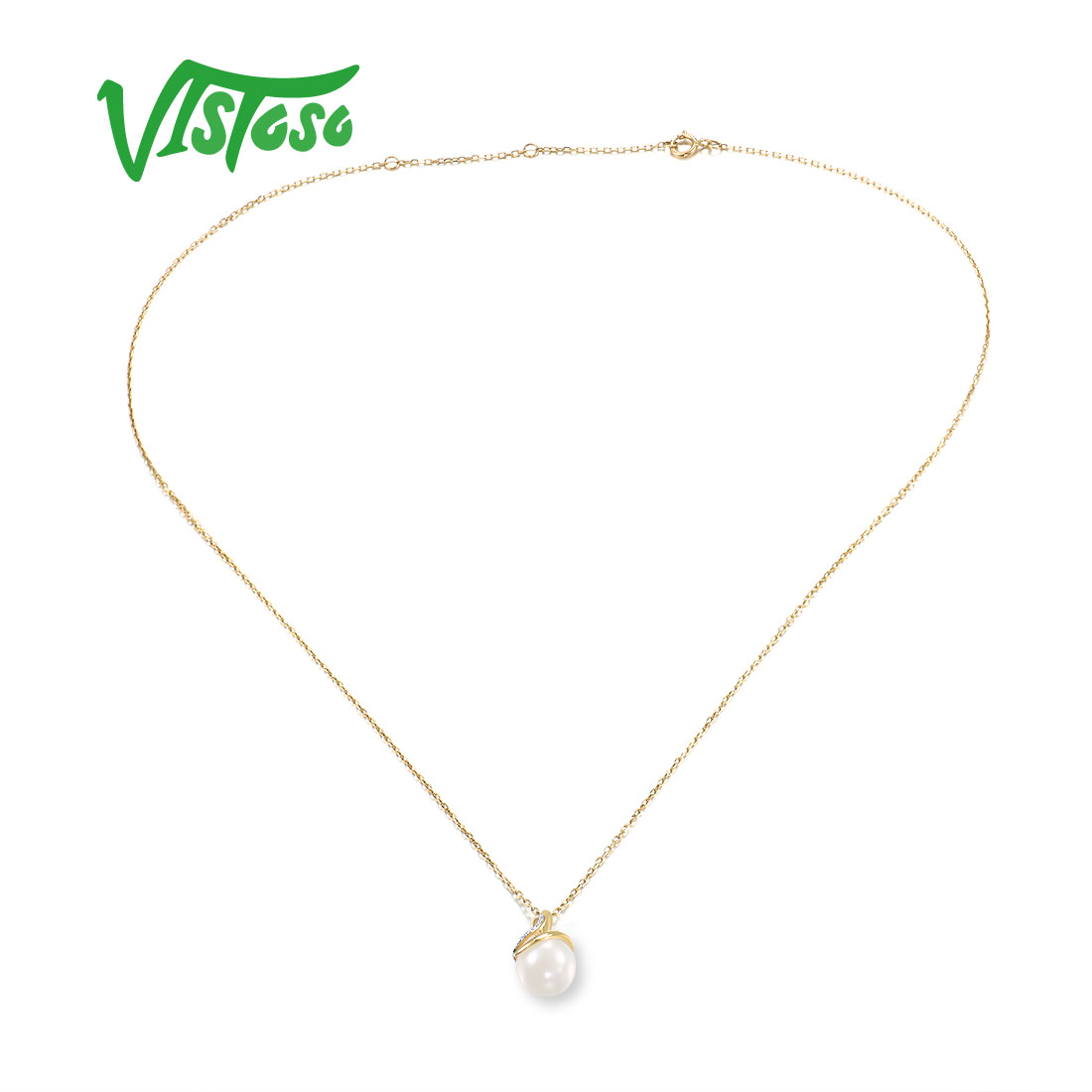 VISTOSO Genuine 9K 375 Yellow  - Pearl Trim Chain recension och pris
