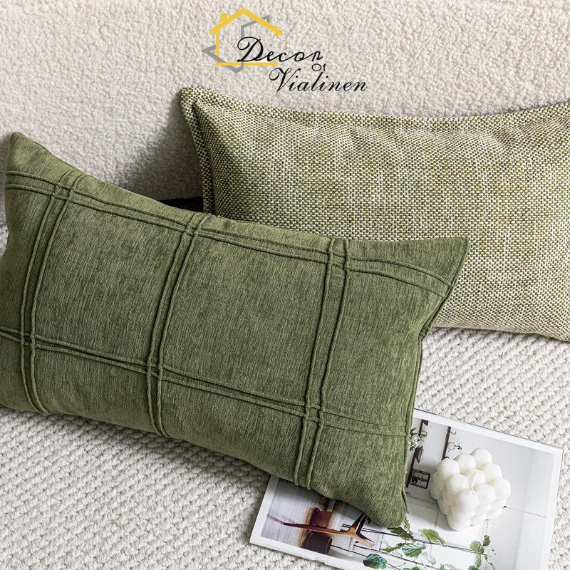 Green waist pillow, minimalist - Velvet Ribbon Roll recension och pris