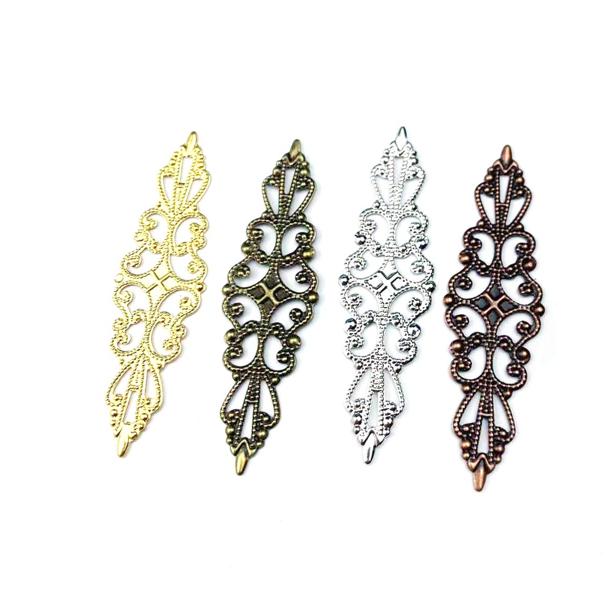 200PCS Hollow Rhombus Charm Fi - Embellish Craft recension och pris