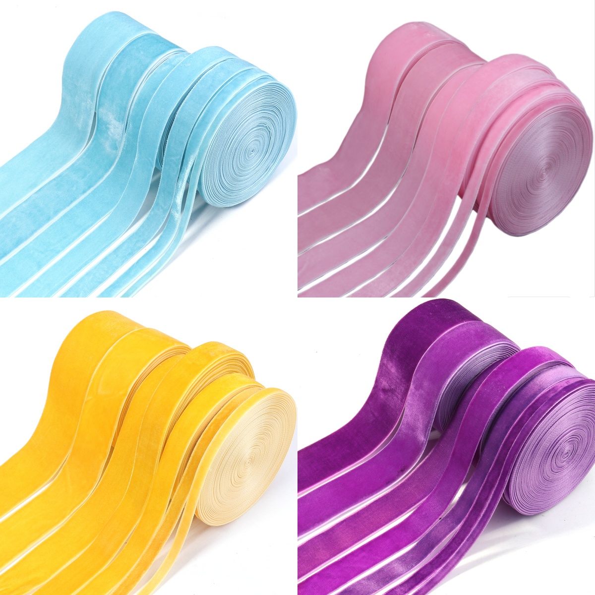 5-10yards/roll Velvet Ribbons  - Velvet Ribbon Roll recension och pris